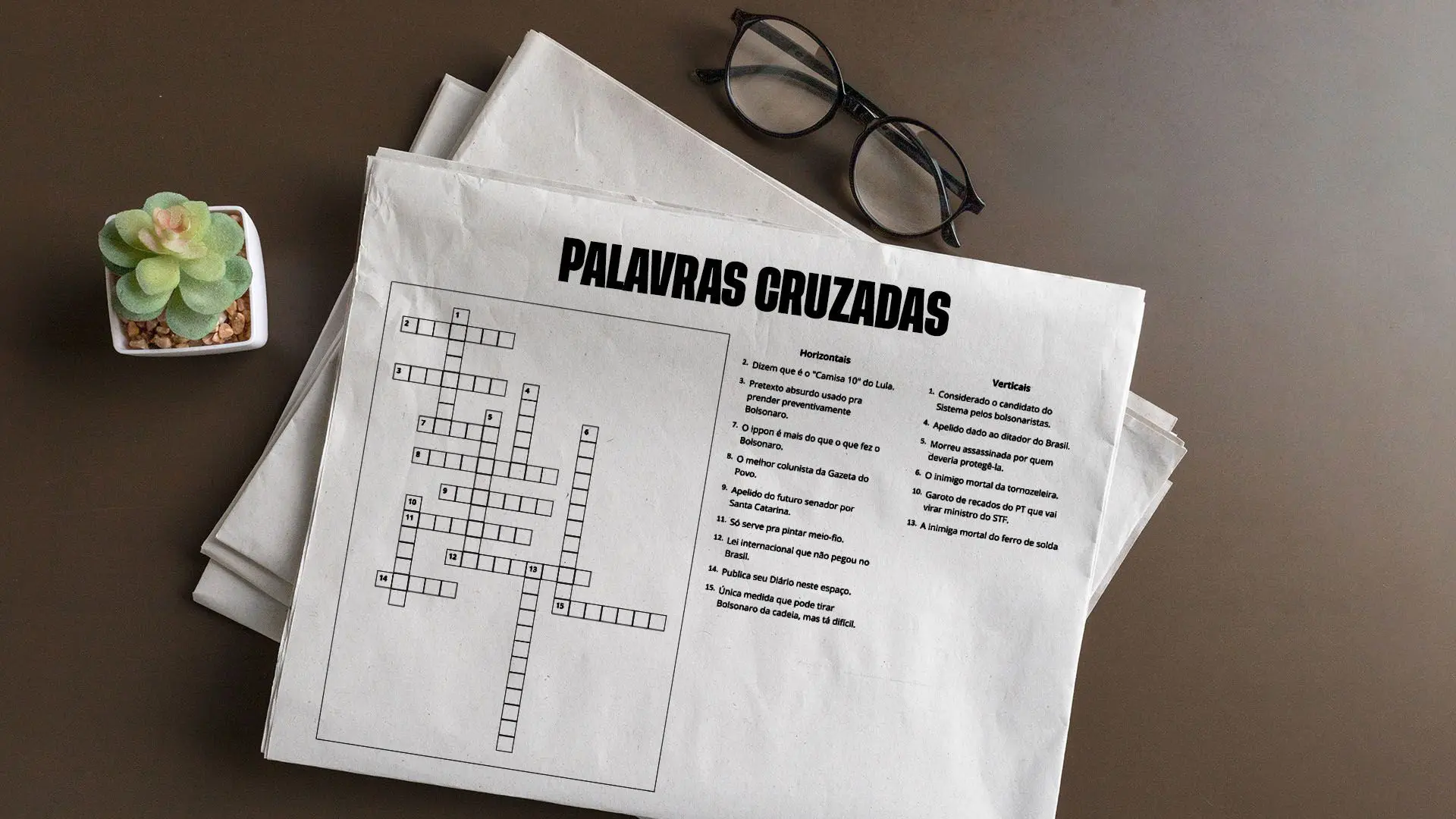 PALAVRAS CRUZADAS BOLSONARO