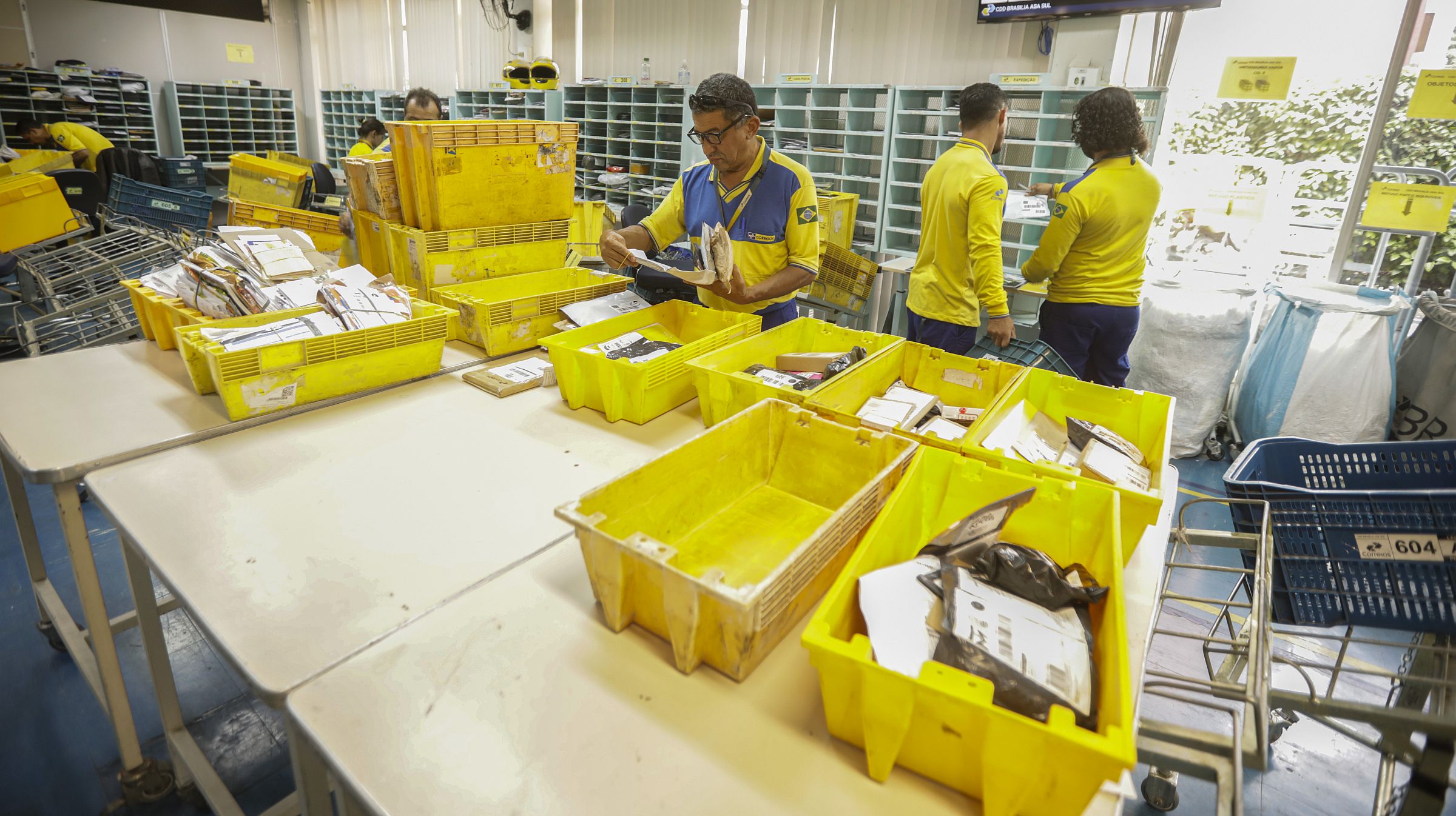 Unidade de distribuição dos Correios, em Brasília.