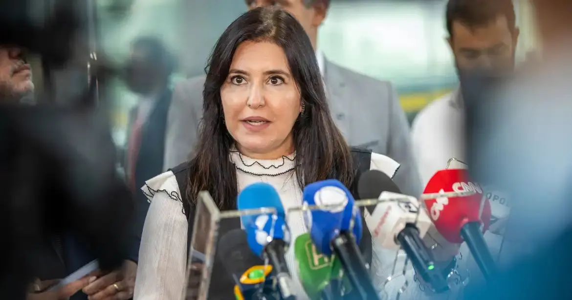 A ministra do Planejamento e Orçamento Simone Tebet é a responsável pelos cálculos que embasam o projeto do governo para a Lei Orçamentária Anual.