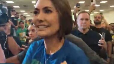 Presidenciáveis, Michelle e Zema lançam Eduardo Girão pré-candidato ao governo no Ceará