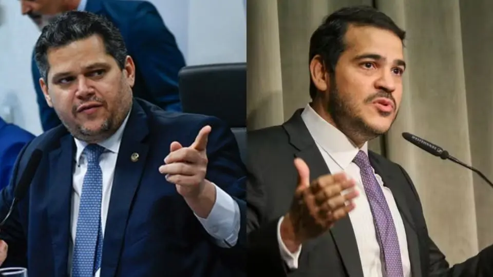 Tensão: Davi Alcolumbre e Jorge Messias. O presidente do Senado reclama da demora para o envio da mensagem da indicação do AGU e diz que o prazo para sabatina é coerente.