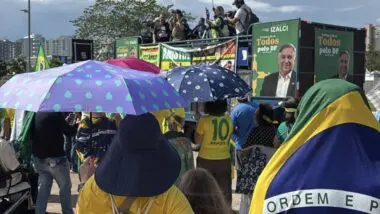 Manifestaçãoa em Brasília.