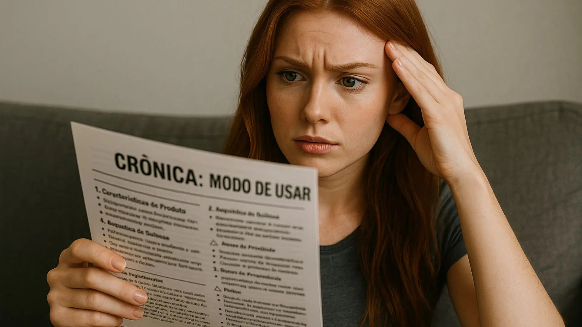 CRÔNICA MODO DE USAR