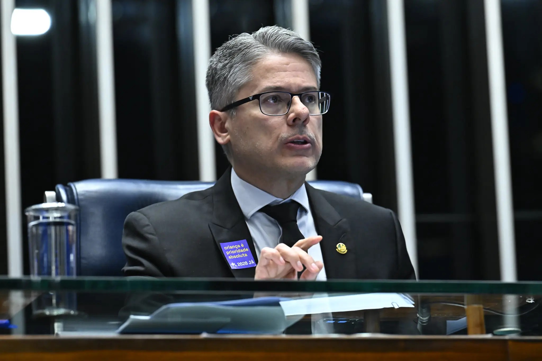 Senador Alessandro Vieira (MDB-SE), relator do PL antifacção.