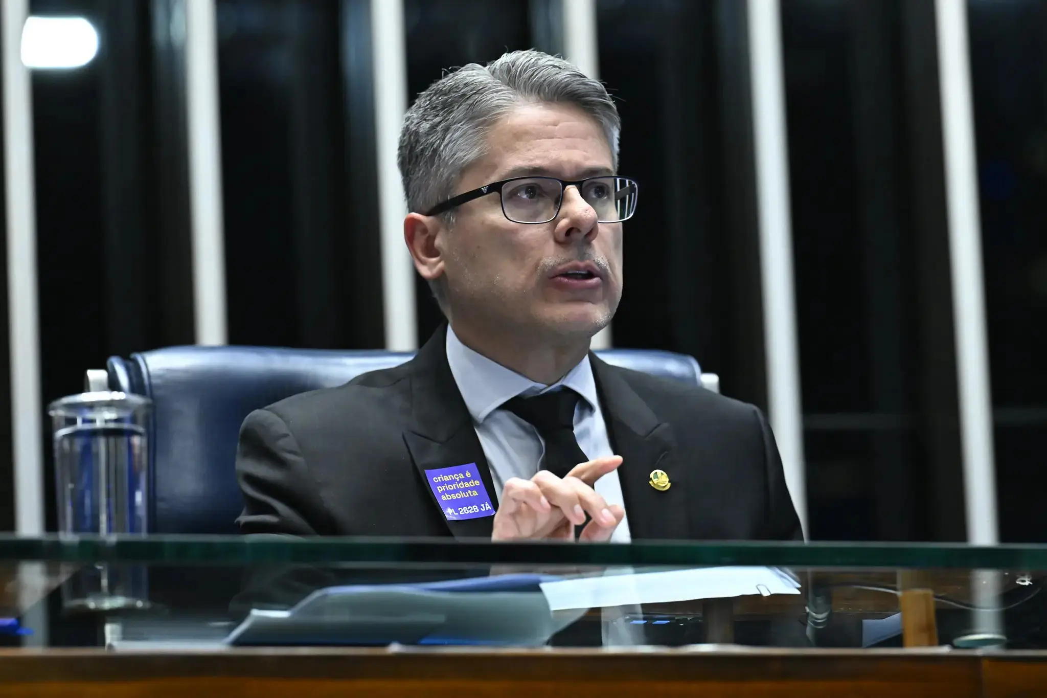 Senador Alessandro Vieira (MDB-SE), relator do PL antifacção.