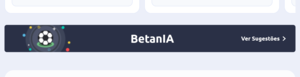 Botão BetanIA no app da Betano