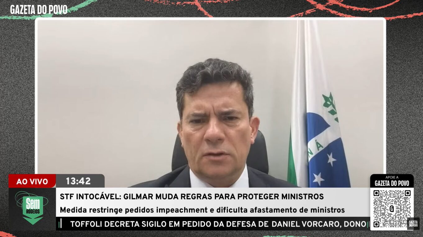 Senador Sergio Moro, em entrevista ao Sem Rodeios.