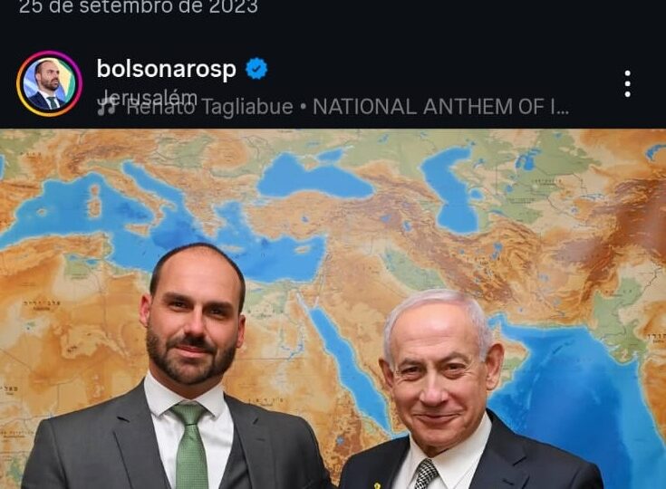 Eduardo Bolsonaro visita Israel e se encontra com cúpula do governo