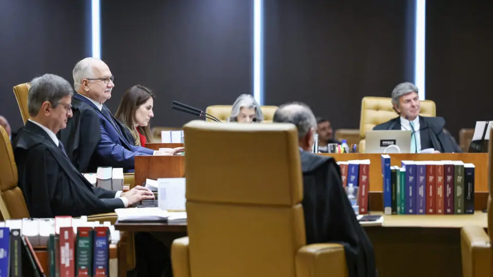 Gilmar Mendes no plenário do STF