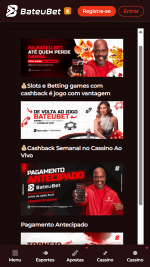 Bonus de cadastro na Bateubet