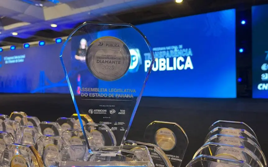 Premiação nacional reconhece o desempenho da Alep no Programa de Transparência Pública.