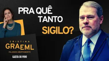 No programa deste domingo (7) Cristina Graeml comenta a decisão do ministro do STF de decretar sigilo nas investigações sobre o Banco Master.