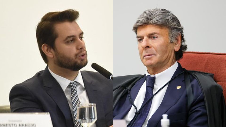 Juiz natural: Filipe Martins e Luiz Fux. A defesa do ex-assessor pede que o ministro participe de seu julgamento, mesmo já transferido para a Segunda Turma.