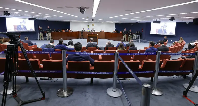 Plenário da Primeira Turma do STF, durante o julgamento da Ação Penal nº 2693 (núcleo 2)