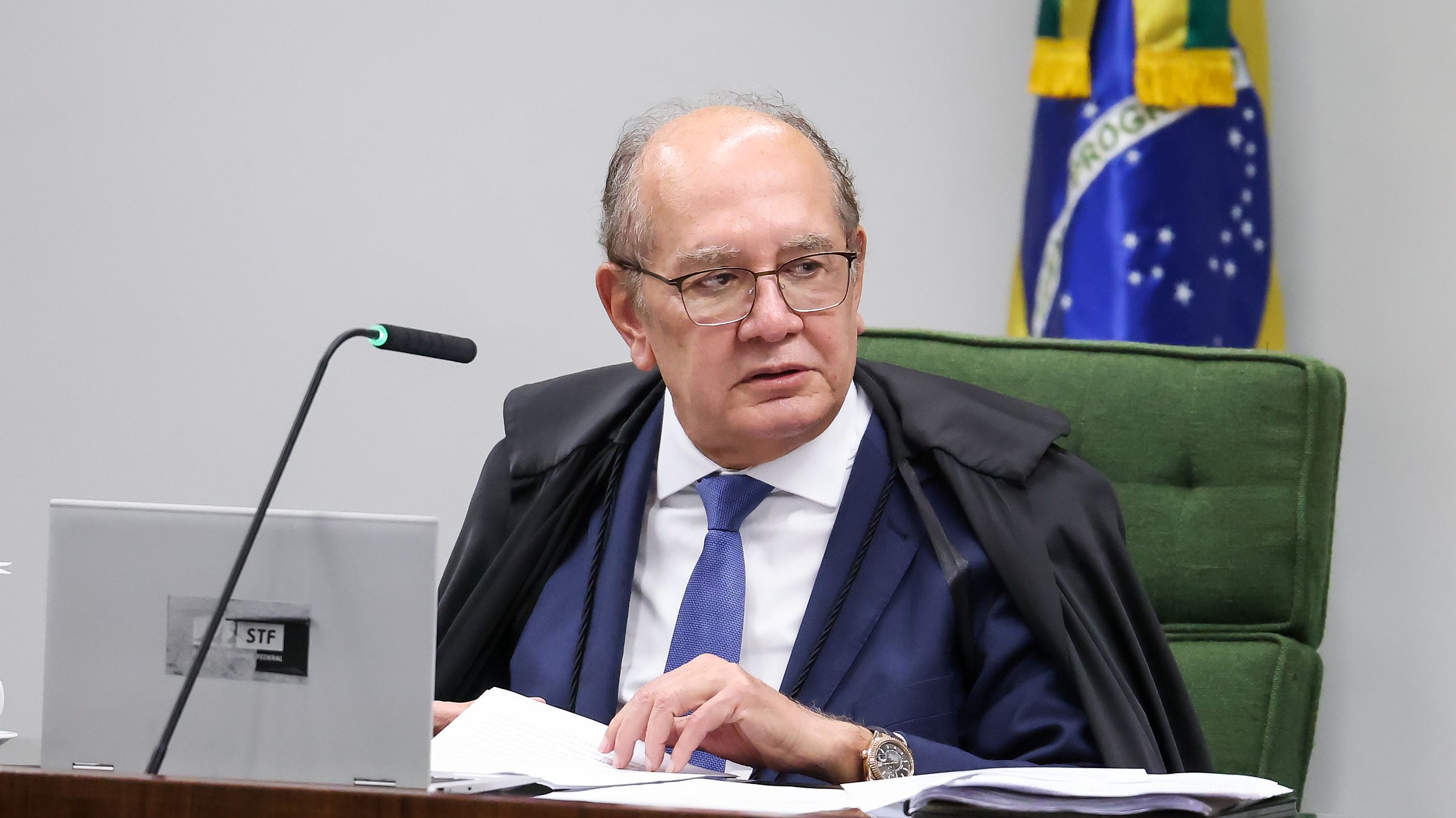 Gilmar Mendes em sessão da Segunda Turma do STF, em 2 de dezembro.