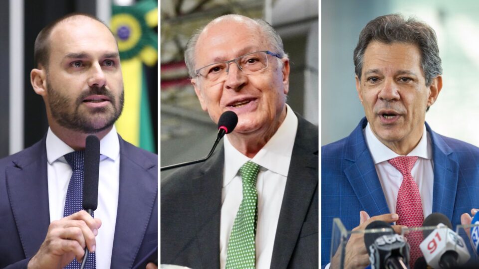 Eduardo Bolsonaro, Alckmin e Haddad são favoritos ao Senado por SP, diz pesquisa