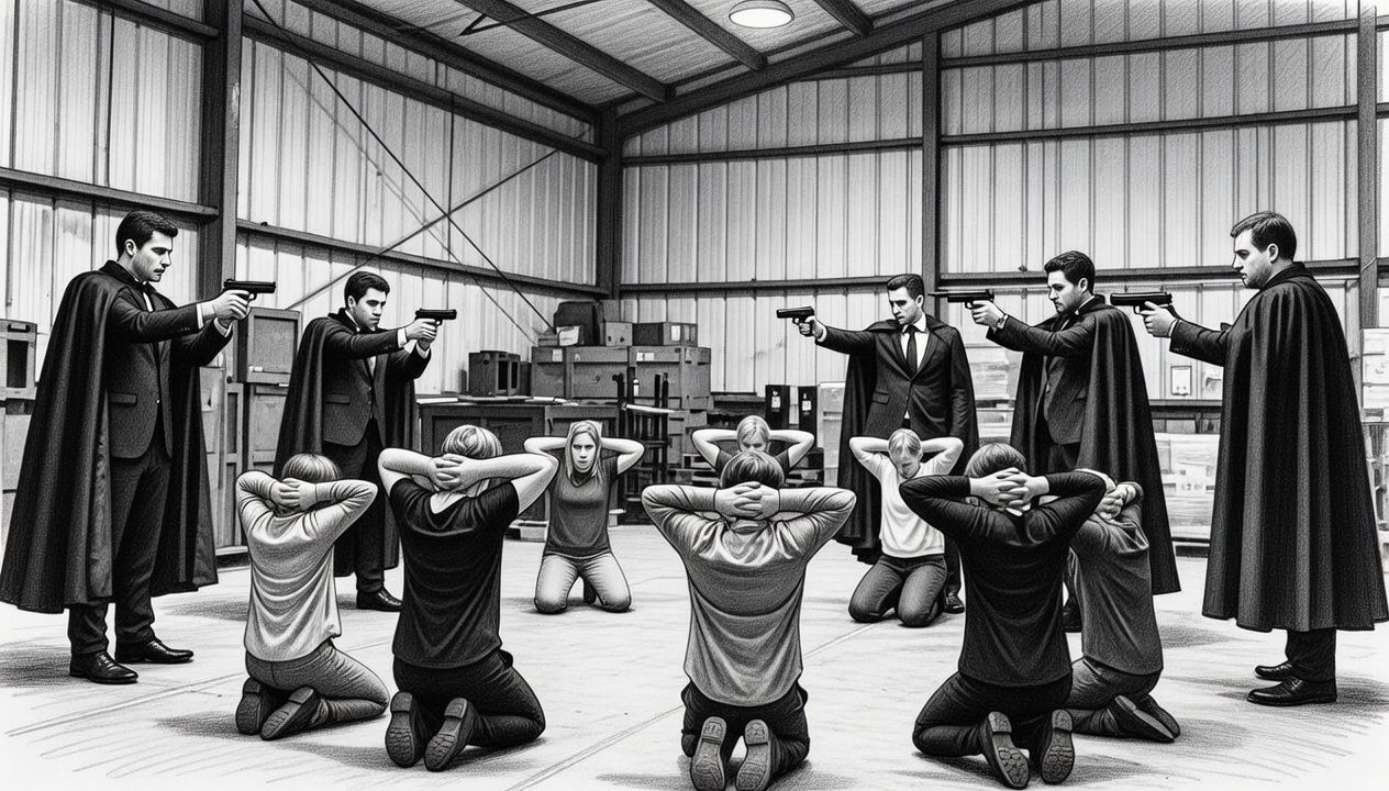 As exigências para os megabandidos soltarem os reféns são cada vez maiores e mais descabidas.