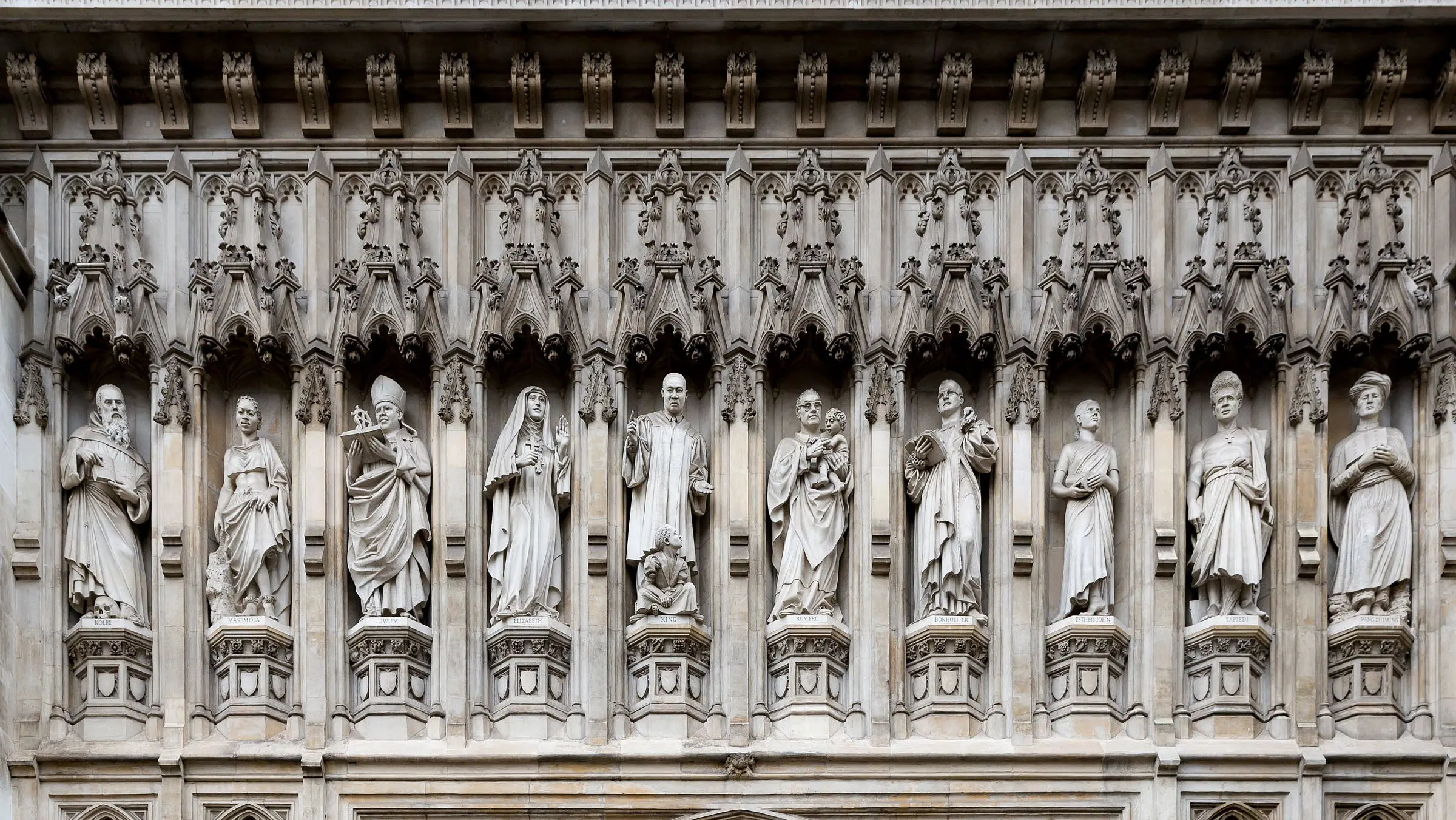 estátuas mártires abadia de westminster