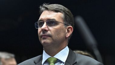 O senador Flávio Bolsonaro é o pré-candidato do PL a presidente da República Imagem referente a matéria