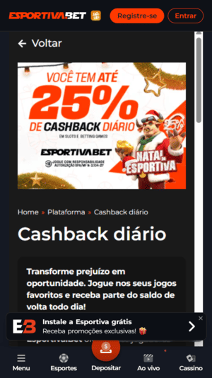 Bônus de cassino na Esportivabet