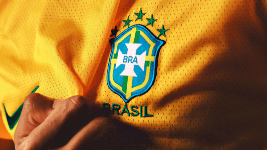 Escudo da Seleção Brasileira de Futebol que é pentacampeã na Copa do Mundo