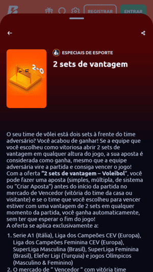 Pagamento antecipado no vôlei