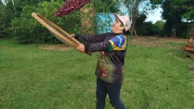 O terreiro onde Sirlene trabalha é o mesmo lugar onde renasceu sua história com o café especial.