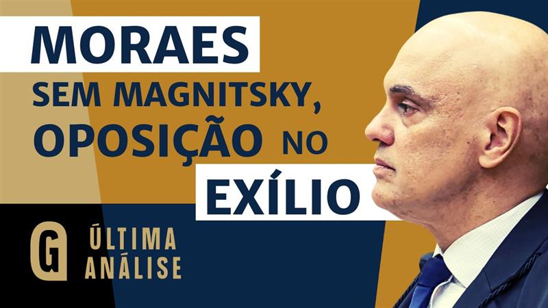 Programa Última Análise desta segunda-feira (15) debate a respeito de retirada de Alexandre de Moraes e sua esposa da Lei Magnitsky.
