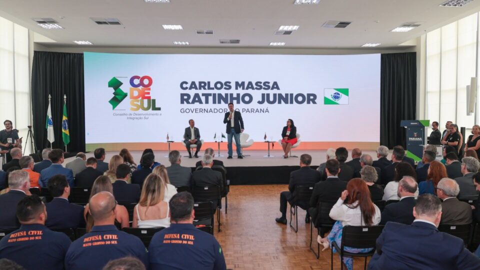 Ratinho Jr. propõe fundo com recursos da Itaipu para investimentos no Sul do país