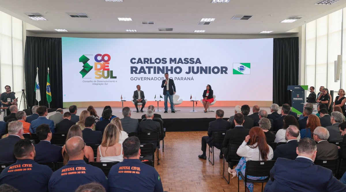 Ratinho Junior assumiu a presidência do Codesul nesta terça-feira.