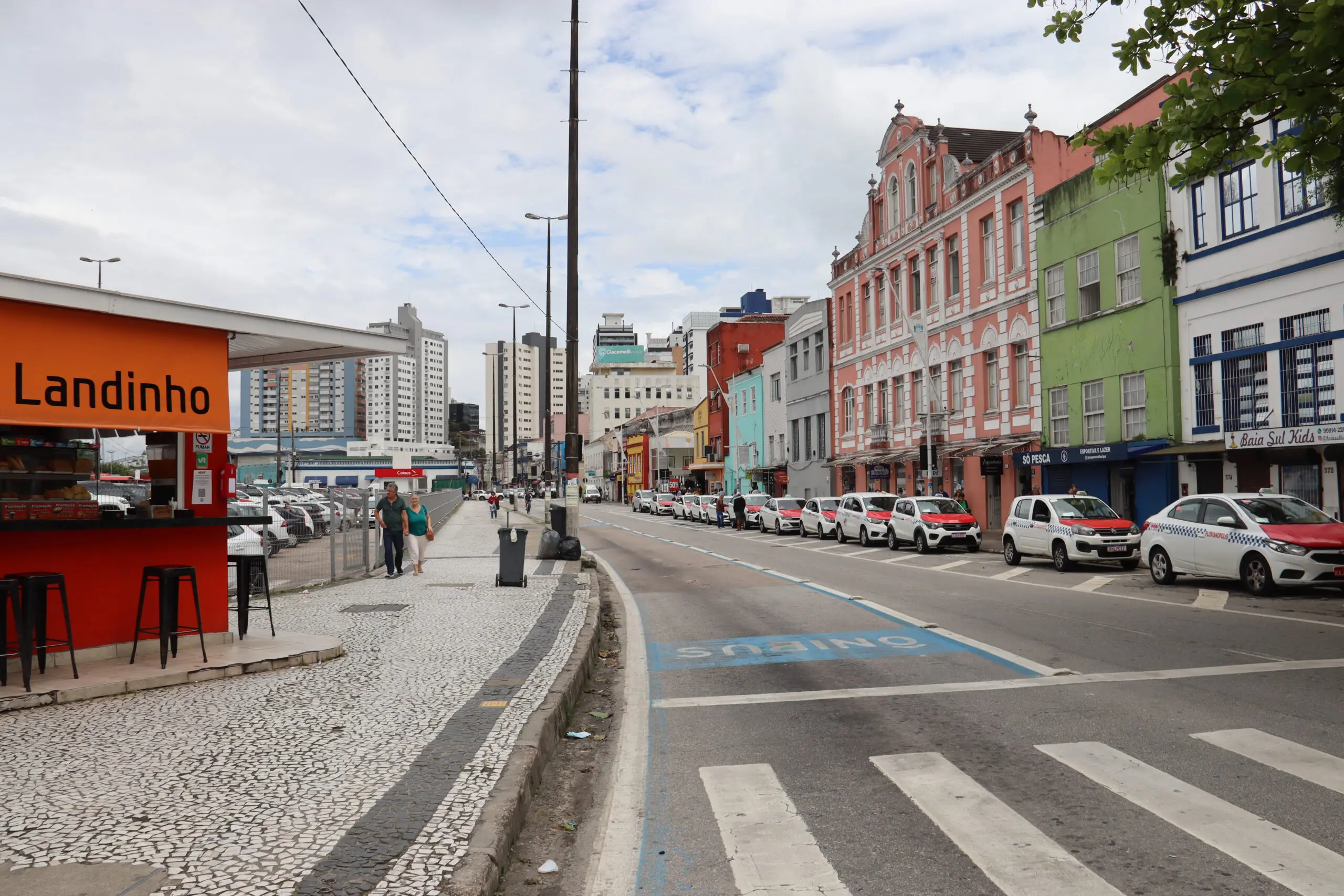 Rua Francisco Tolentino, em Florianópolis (SC).