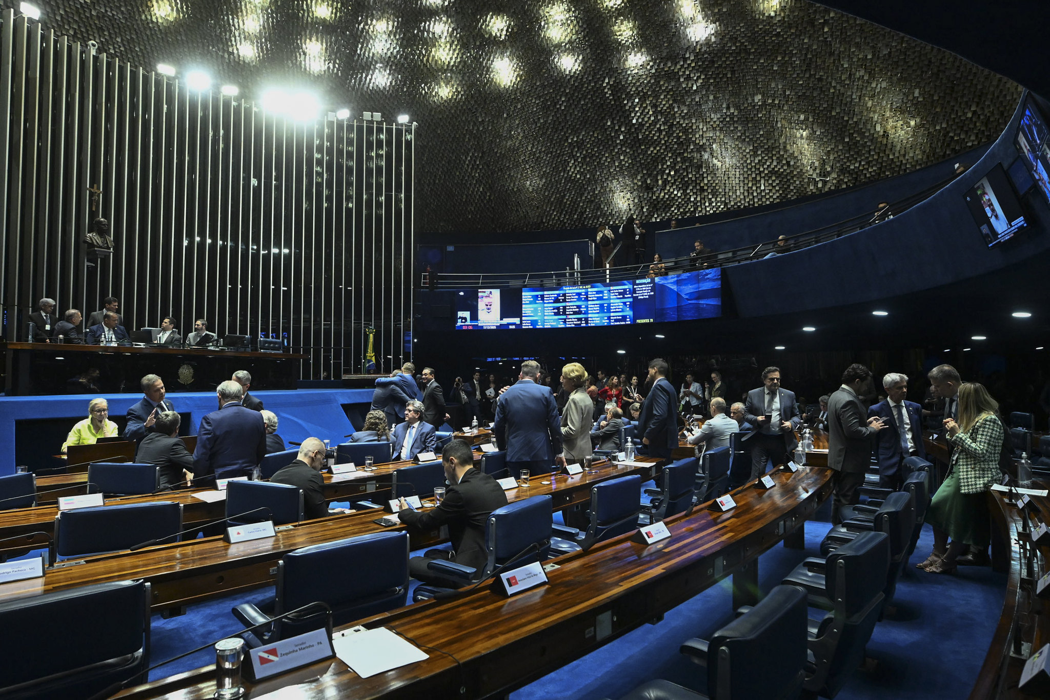 Senado aprovou nesta quarta-feira (17) o projeto da dosimetria