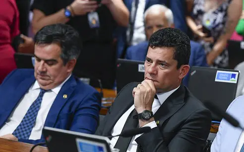 Tensão interna: Sérgio Moro e Ciro Nogueira. O presidente do PP foi o porta-voz de um racha na federação envolvendo a pré-candidatura do ex-juiz ao governo do Paraná.