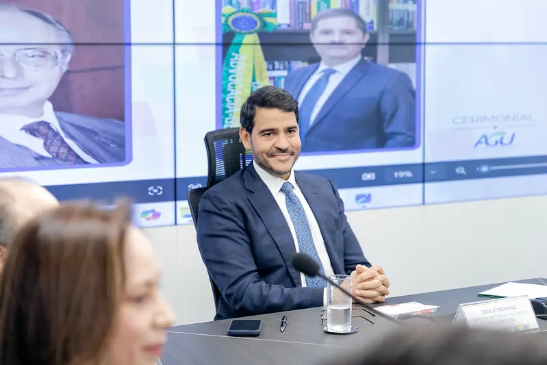 Jorge Messias, advogado-geral da União e indicado ao cargo de ministro do Supremo Tribunal Federal.