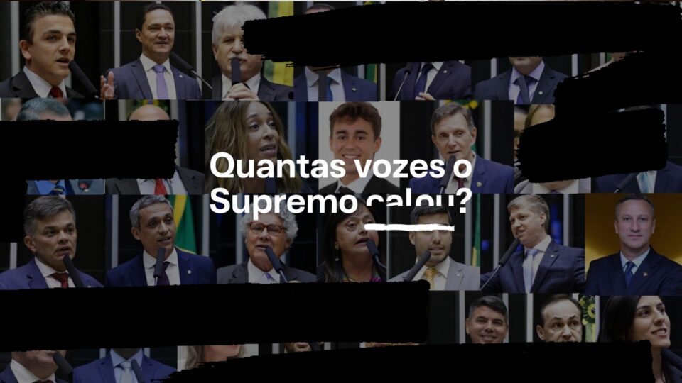 Quase 200 deputados querem saber quantas vozes foram caladas pelo STF