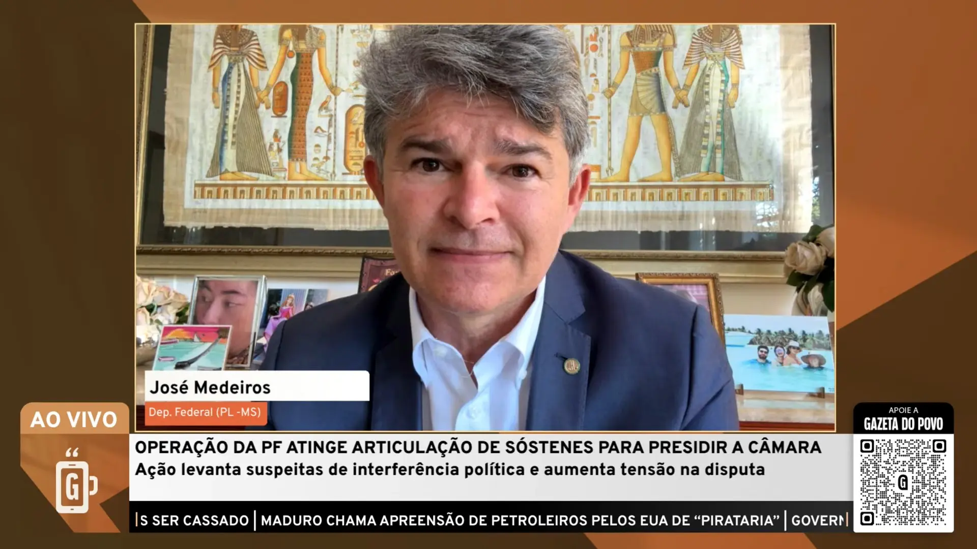 Deputado Federal José Medeiros (PL-MT), em entrevista ao Café com a Gazeta do Povo.