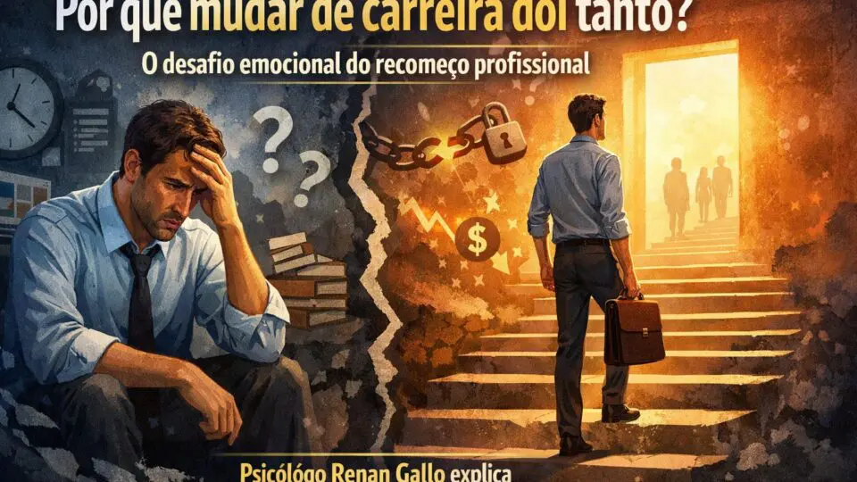 Mudar de carreira dói? Renan Gallo responde às 3 dúvidas mais comuns sobre recomeço profissional