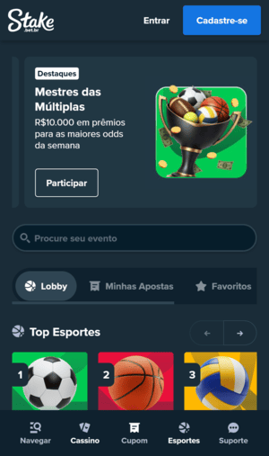 Ofertas para Copa do Mundo na Stake