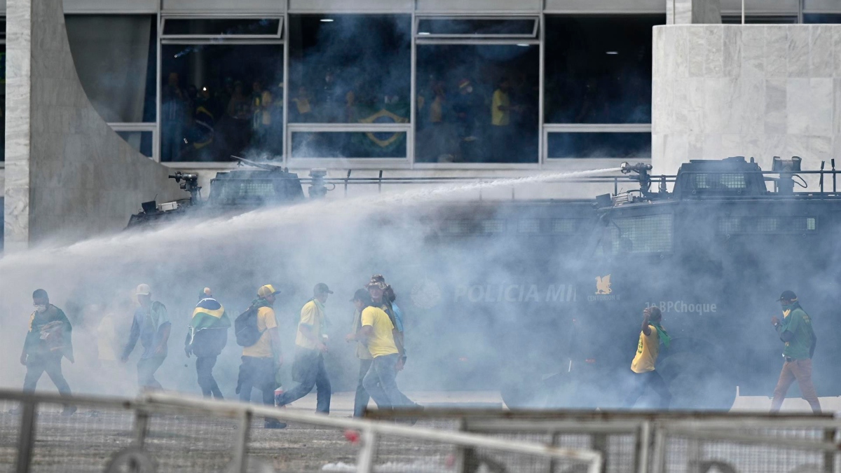 Protesto do dia 8 de janeiro de 2023, em Brasília.