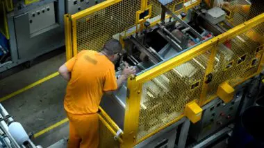 Trabalho de presos no complexo prisional de Chapecó (SC).