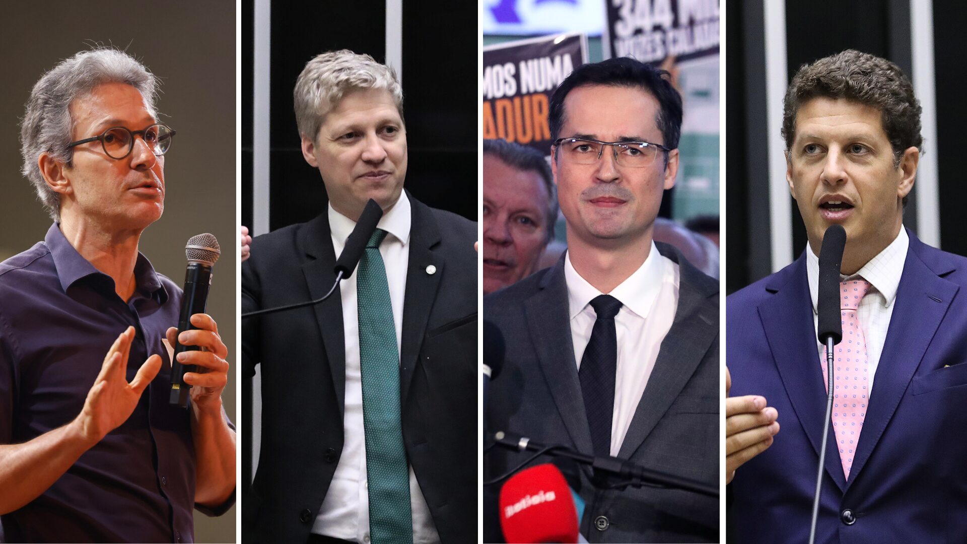 Romeu Zema, Marcel van Hattem, Deltan Dallagnol e Ricardo Salles: nomes fortes do Novo para as eleições de 2026