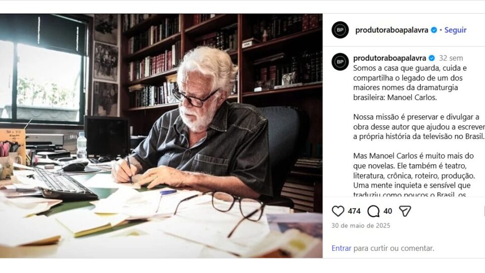 Morre Manoel Carlos, autor de novelas, aos 92 anos