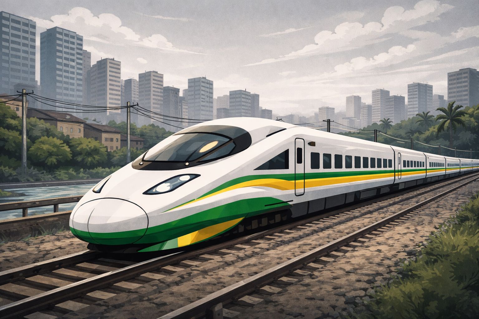 Trem-bala SP–RJ: projeto autorizado prevê viagem de 105 minutos entre São Paulo e Rio.