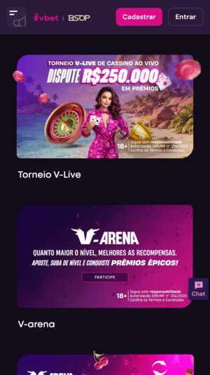 Ofertas para o cassino ao vivo da Vbet
