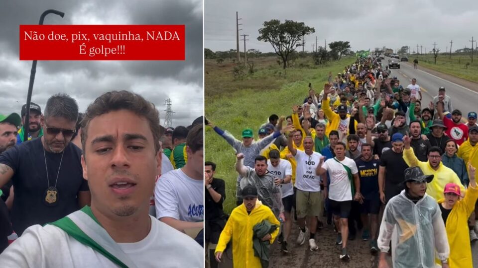 Nikolas alerta para golpe que pede doações para caminhada: “não doe!”