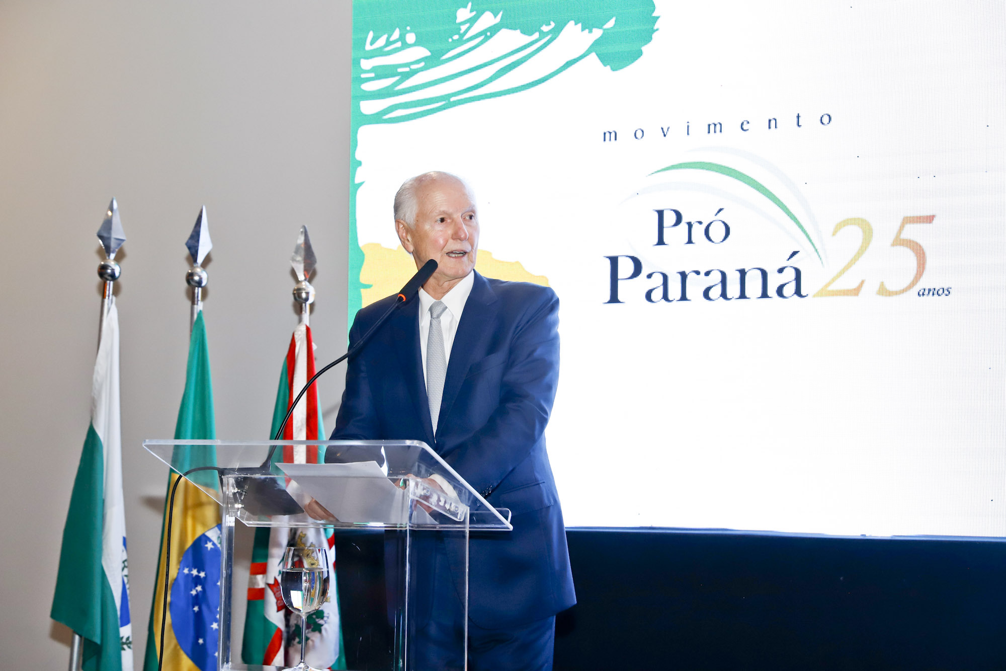 Criado em 2001, o Movimento Pró-Paraná consolidou-se como fórum de debate sobre desenvolvimento e políticas estruturantes para o Paraná. Na imagem, o presidente do MPP, Marcos Domakoski.