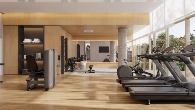 Onde o tempo parece desacelerar. A área de bem-estar do Amira Cabral combina o design linear de Jayme Bernardo com uma atmosfera de refúgio urbano. Um convite ao descanso, sem precisar sair de casa.