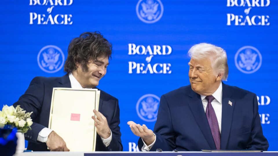 Milei diz que Conselho da Paz de Trump defenderá valores judaico-cristãos