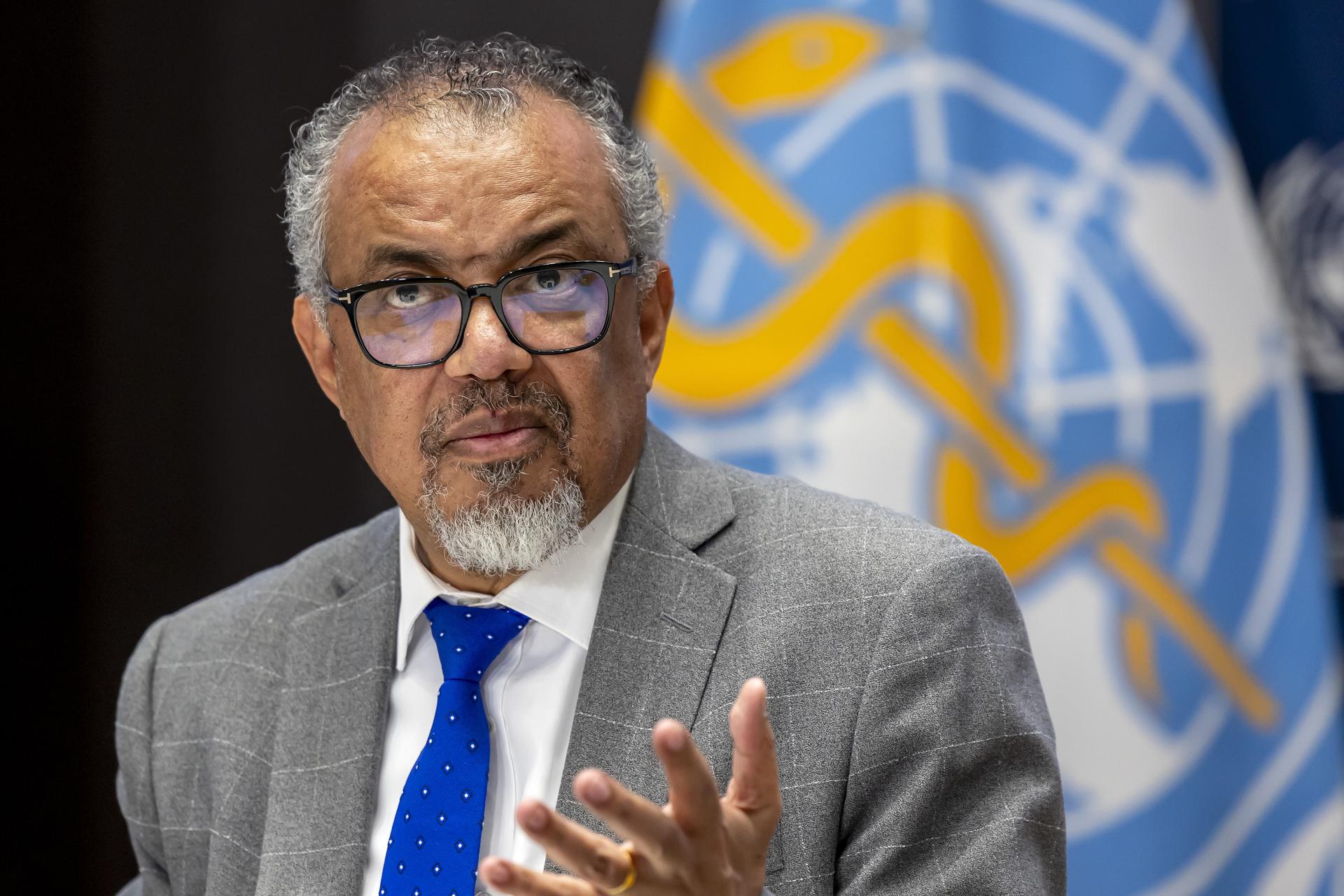 O diretor da OMS, Tedros Adhanom.