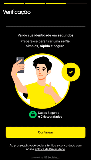 Aviso de solicitação de verificação KYC em uma casa de apostas
